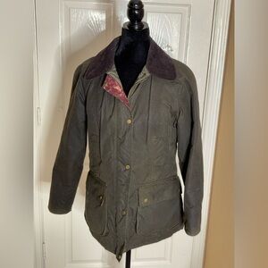 Barbour Tors Waxed jacket womens Size US 12 UK 16